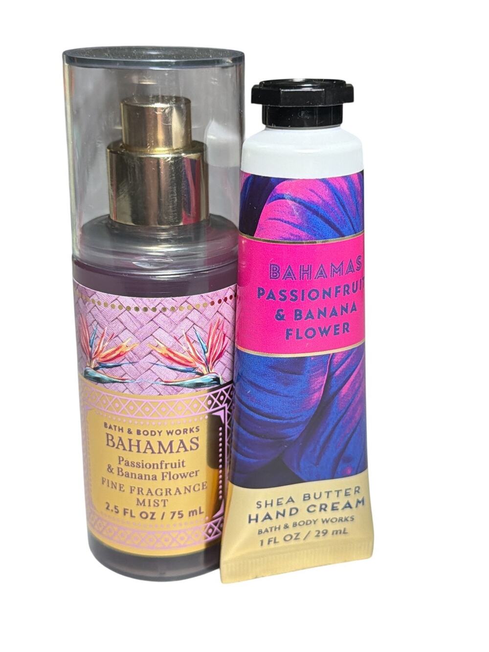 Bath & Body Works BAHAMAS Passionfruit & Banana Flower Fragrance Mist Hand Cream